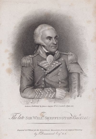 Sir William Skeffington (1742-1815), Kolonel van de Leicestershire Yeomanry door Samuel (after) Drummond