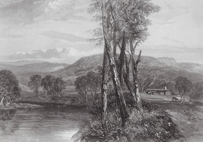 Australië: Aan de Goulburn, Victoria door Samuel (after) Prout
