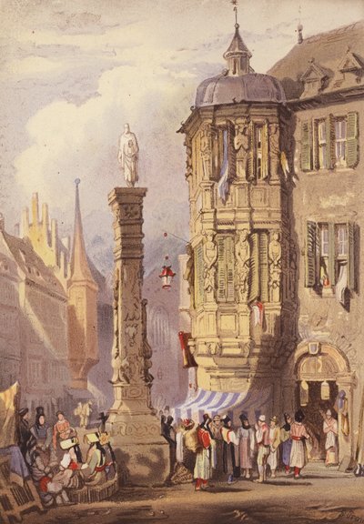 Würzburg door Samuel (after) Prout