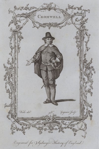 Cromwell (gravure) door Samuel (after) Wale
