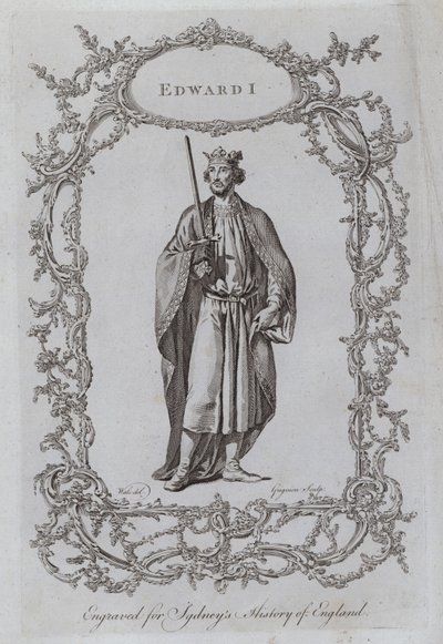 Edward I door Samuel (after) Wale