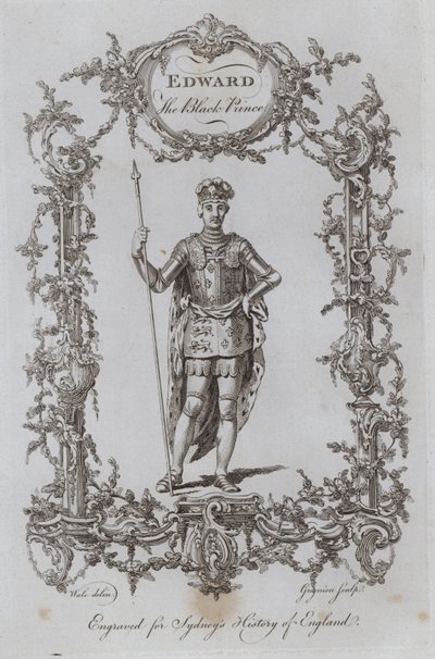 Edward de Zwarte Prins door Samuel (after) Wale