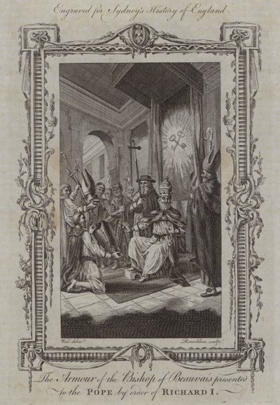 Het Harnas van de Bisschop van Beauvais aan de Paus Gegeven door Richard I door Samuel (after) Wale