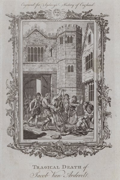 Tragische dood van Jacob Van Artevelde door Samuel (after) Wale