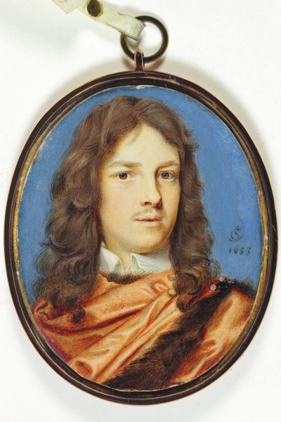 Een heer genaamd Abraham Cowley door Samuel (cicle of) Cooper