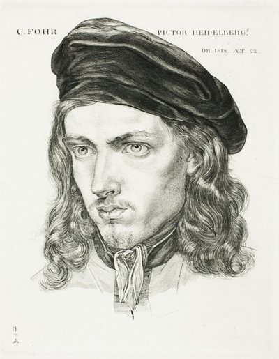 Portret van Carl Philipp Fohr door Samuel Amsler