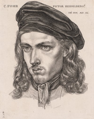 Portret van Carl Philipp Fohr door Samuel Amsler