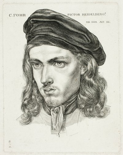 Portret van Karl Philip Fohr door Samuel Amsler