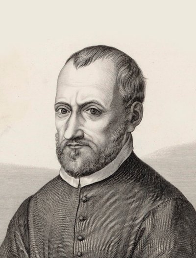 Portret van de componist Giovanni Pierluigi da Palestrina door Samuel Amsler
