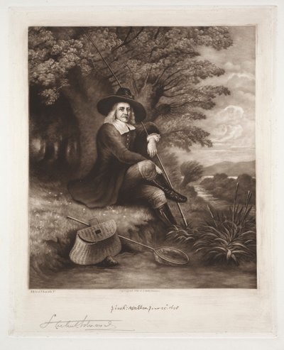 Izaak Walton, 1898 door Samuel Arlent Edwards