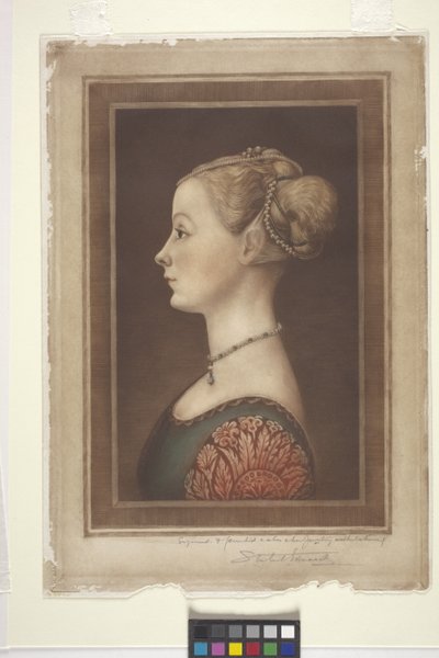 Portret van een Dame door Samuel Arlent Edwards