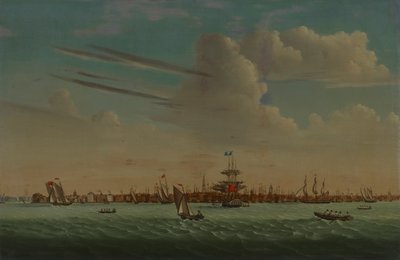 Uitzicht op Charleston door Samuel Barnard