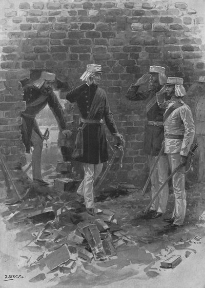 De Indiase Muiterij, 1857-58:...na de Bevrijding van Lucknow...1857, 1901 door Samuel Begg