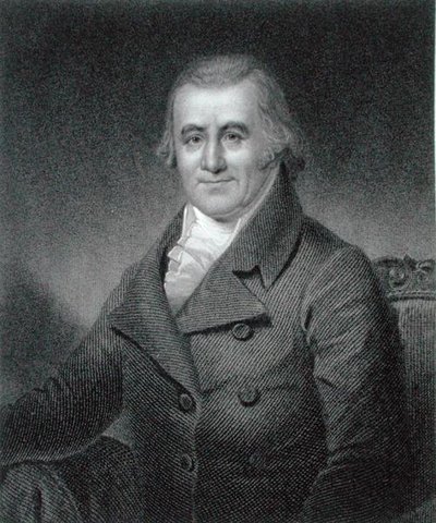 Caspar Wistar (1761-1818) gegraveerd door William G. Jackman (fl.c.1841-60) door Samuel Bell (after) Waugh