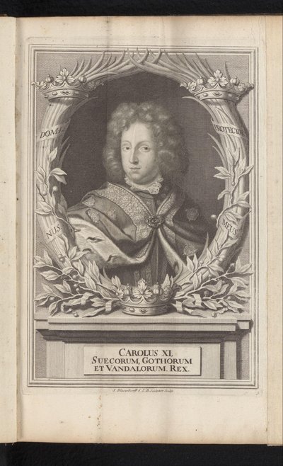 Portret van Karel XI van Zweden door Samuel Blesendorf