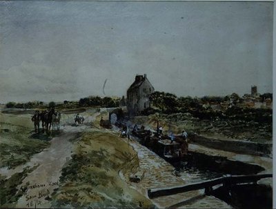 Keynsham Sluis door Samuel Bough