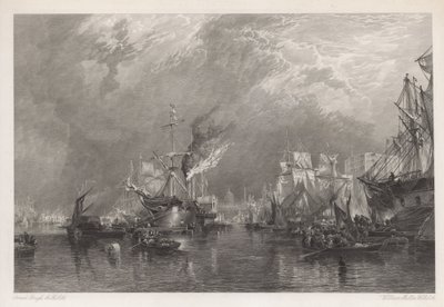 De haven van Londen door Samuel Bough