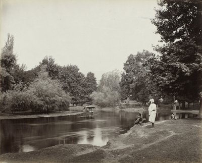Dhul-kanaal onder Chunar Bagh, Kashmir, c. 1865 door Samuel Bourne