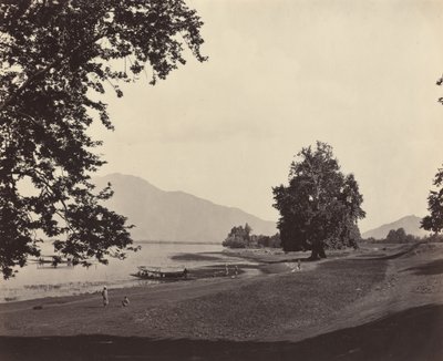 Kashmir-scène, ca. 1865 door Samuel Bourne