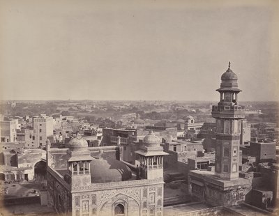 De stad Lahore. Een ander uitzicht vanuit het huis van Huzeer Khan door Samuel Bourne
