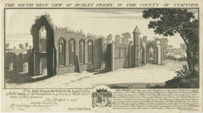 Dudley Priory door Samuel Buck