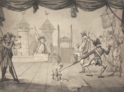 Een Amfitheatrale Versie van de Val van de Bastille door Samuel Collings