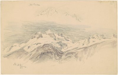 Mt. Baker en Mt. McKensie [recto] door Samuel Colman