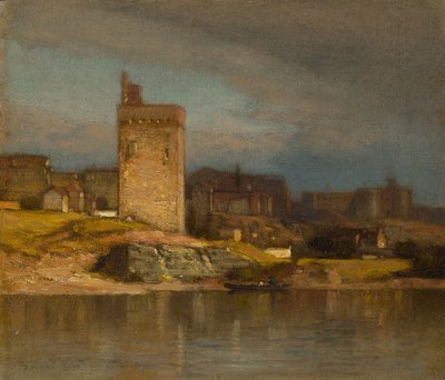 Oude Toren in Avignon door Samuel Colman