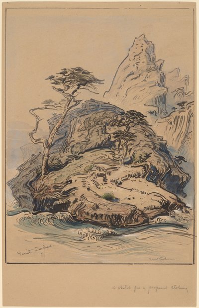 Point Lobos, Californië door Samuel Colman