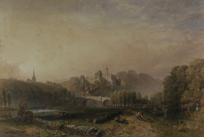 Uitzicht op Lismore Castle tijdens de aanpassingen van de 6e hertog van Devonshire door Samuel Cook