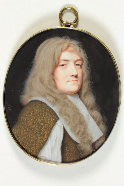 Een heer gekleed in het wit door Samuel Cooper