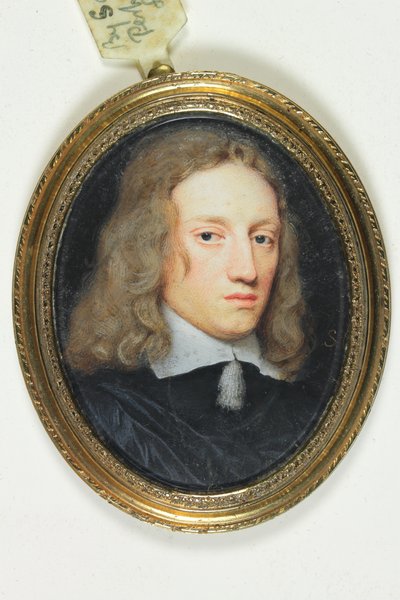 Heer in zwart wambuis door Samuel Cooper
