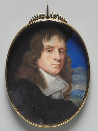 Portret van een man, ca. 1655 door Samuel Cooper