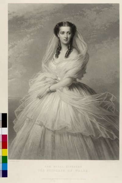 Prinses van Denemarken Alexandra door Samuel Cousins