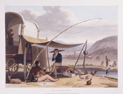Afrikaans landschap en dieren bij Kaap de Goede Hoop door Samuel Daniell