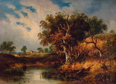 Landschap, 1855 door Samuel David Colkett