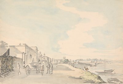 Chandernagore, West-Bengalen door Samuel Davis