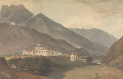 Het paleis van de Deib Rajan in Tassisudon door Samuel Davis