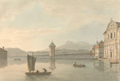 Zicht op Luzern: Het Jezuïetencollege door Samuel Davis