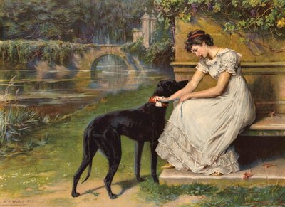 Boodschapper van de liefde door Samuel Edmund (after) Waller
