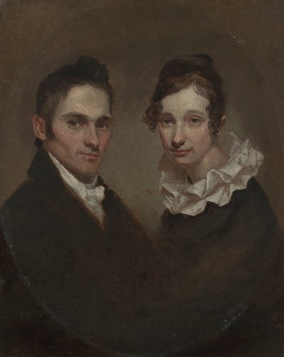 Dominee Hiram Bingham en Sybil Moseley Bingham (1789) door Samuel Finley Breese Morse