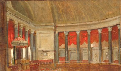 Studie voor Het Huis van Afgevaardigden, ca. 1821 door Samuel Finley Breese Morse