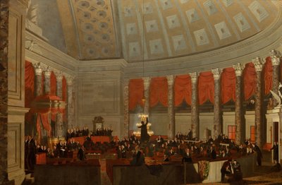Het Huis van Afgevaardigden, ca. 1822 door Samuel Finley Breese Morse