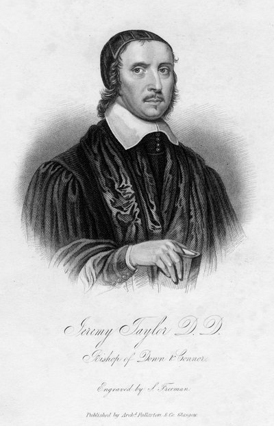 Jeremy Taylor, Engelse geestelijke, 19e eeuw door Samuel Freeman