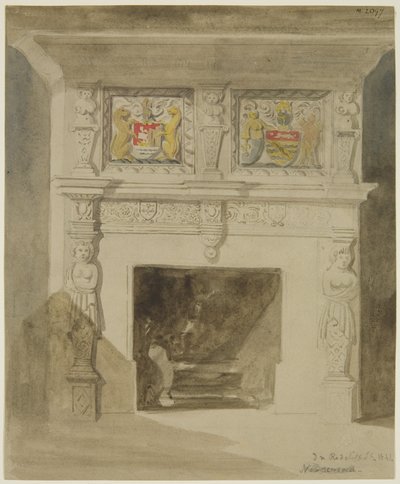 Open haard door Samuel Griffiths Tovey