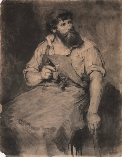 Smederij, studie voor Das Gericht door Samuel H. Crone