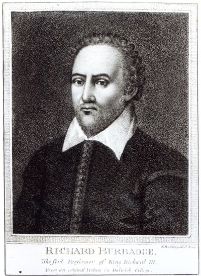 Portret van Richard Burbadge (1573-1619) door Samuel Harding