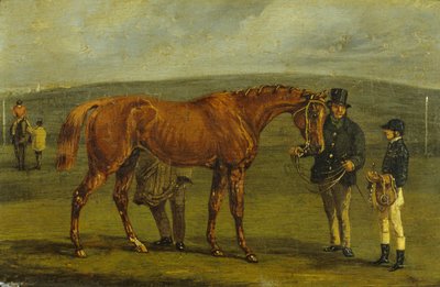 Voorbereiding op een race door Samuel Henry Alken