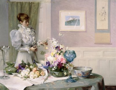 De Bloemschikker door Samuel Henry William Llewelyn