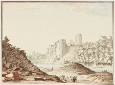 Pembroke Kasteel door Samuel Hieronymous Grimm